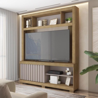 Estante Home Para TV até 60 Polegadas Franco Marrom Caemmun em Oferta na Shopee