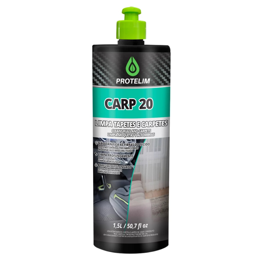 Limpa Carpetes Tapetes Estofados Prot Carp 20 1,5L Protelim
