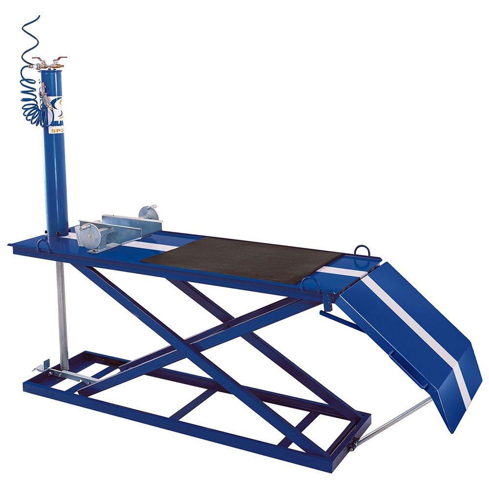 Elevador Pneumático para Motos 350Kg SP300 Azul/Branco Silmar