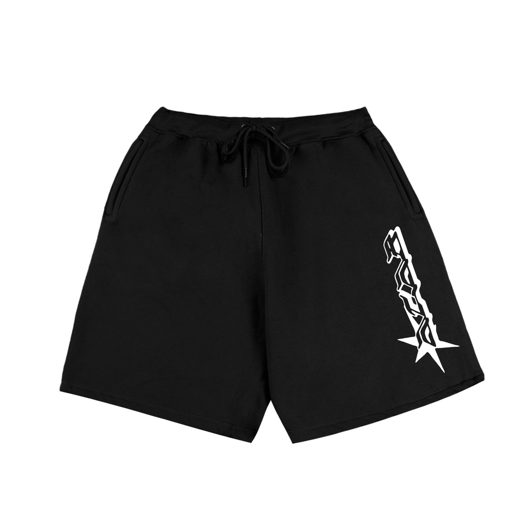 Bermuda Moletom Streetwear Acab Personalizada Cordão Ponteira de Ferro