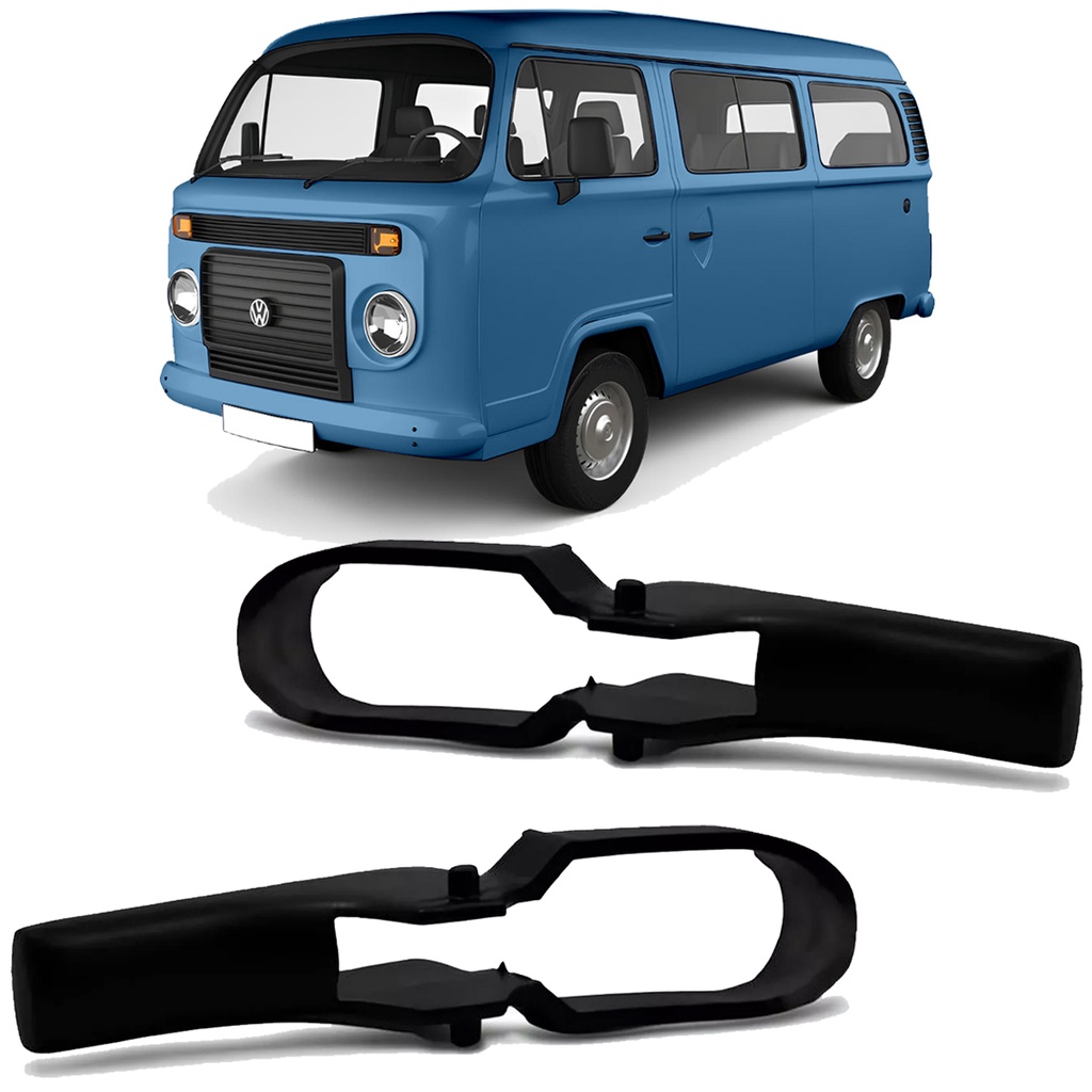 Gatilho Maçaneta Externa Vw Caminhões Até 2007 Kombi Preto Preto Par Dianteiro