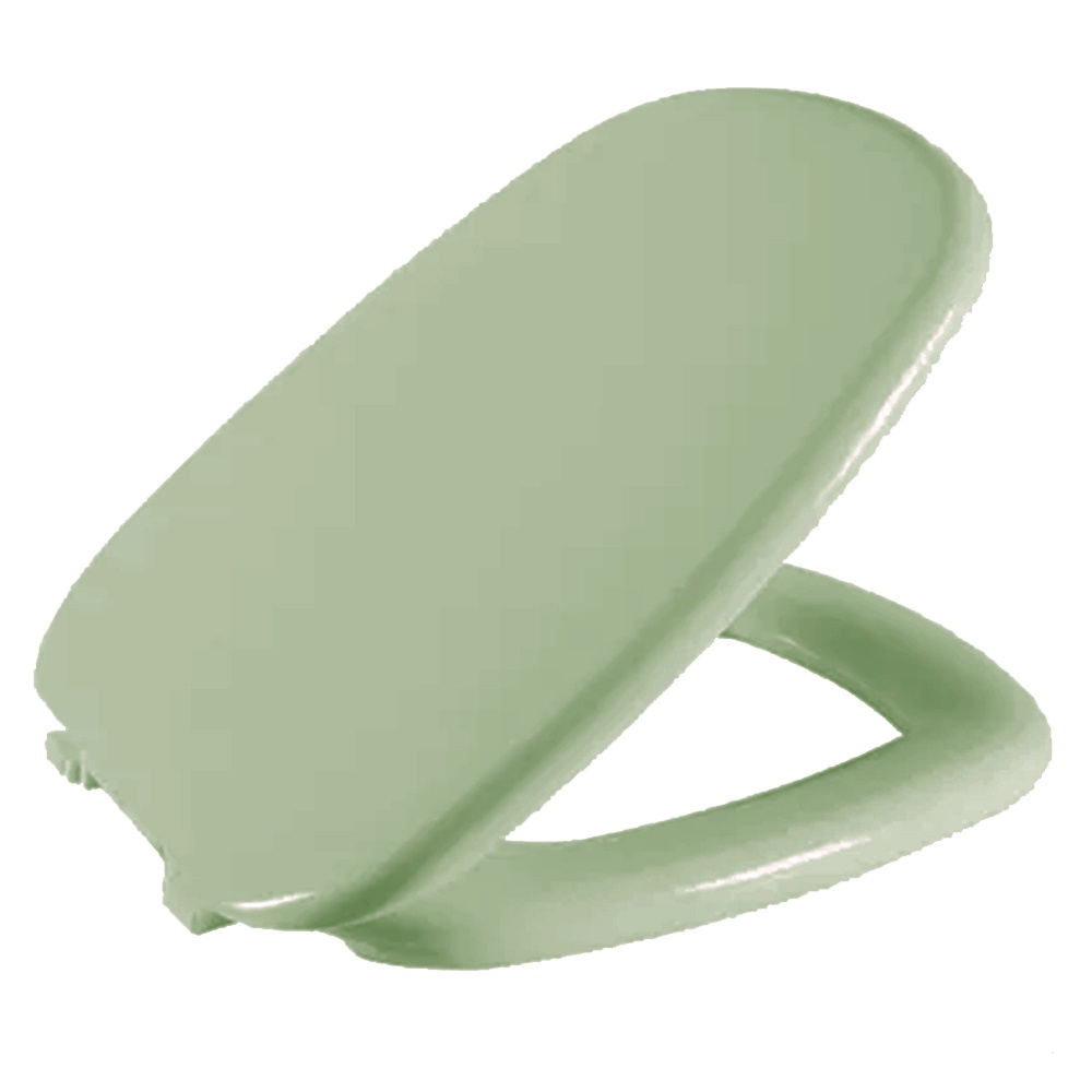 Assento Sanitário Fit Verde Água Tampa para Vaso Celite Almofadado