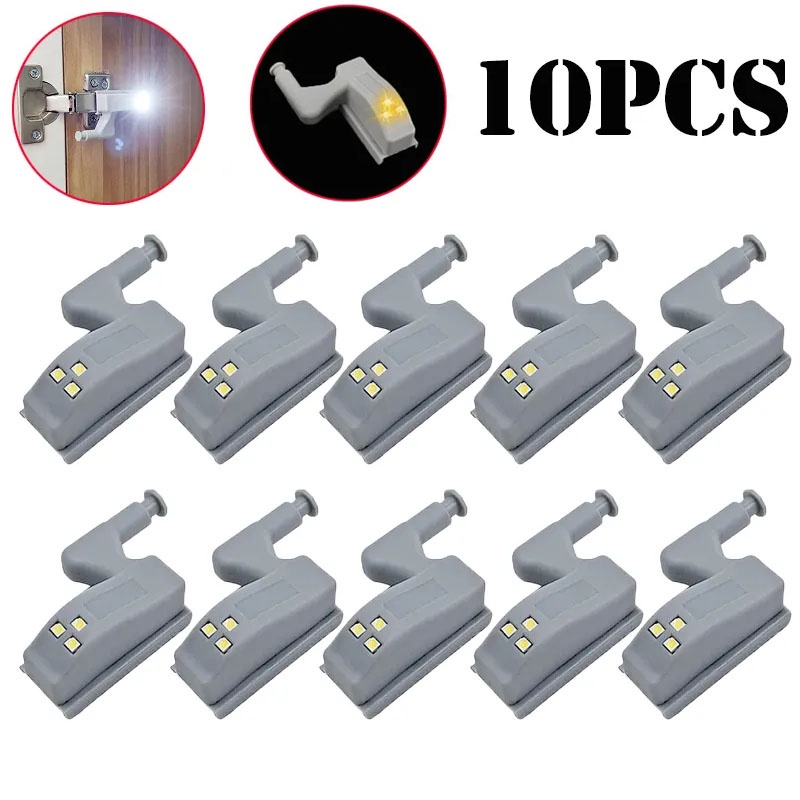 Lâmpada Noturna De Dobradiça Interior LED Sob Armário Luzes De Universal Sensoras Para Quarto De Cozinha