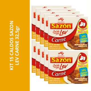 Kit 15 Caldos Sazon Lev Carne 32,5Gr