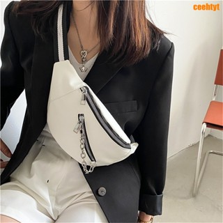 Cintos De Cintura Sacos Fanny Pack PU De Couro Casual Sling Travel Zipper