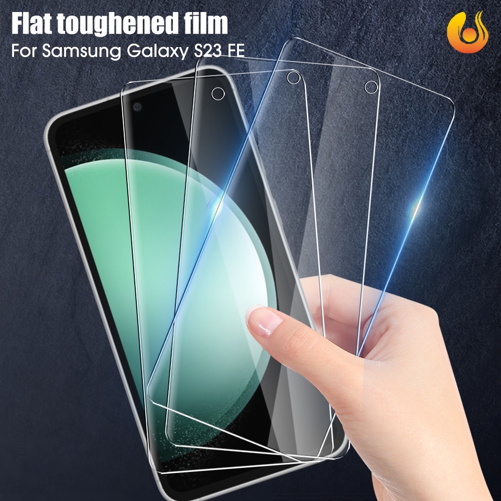 Protetor De Tela Para Smartphone Anti-Queda Resistente A Arranhões/Alta Sensibilidade Película Totalmente Coberta Temperada Samsung Galaxy S23 FE