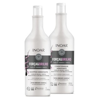 Inoar Kit Força e Brilho Shampoo 1L e Condicionador 800ml