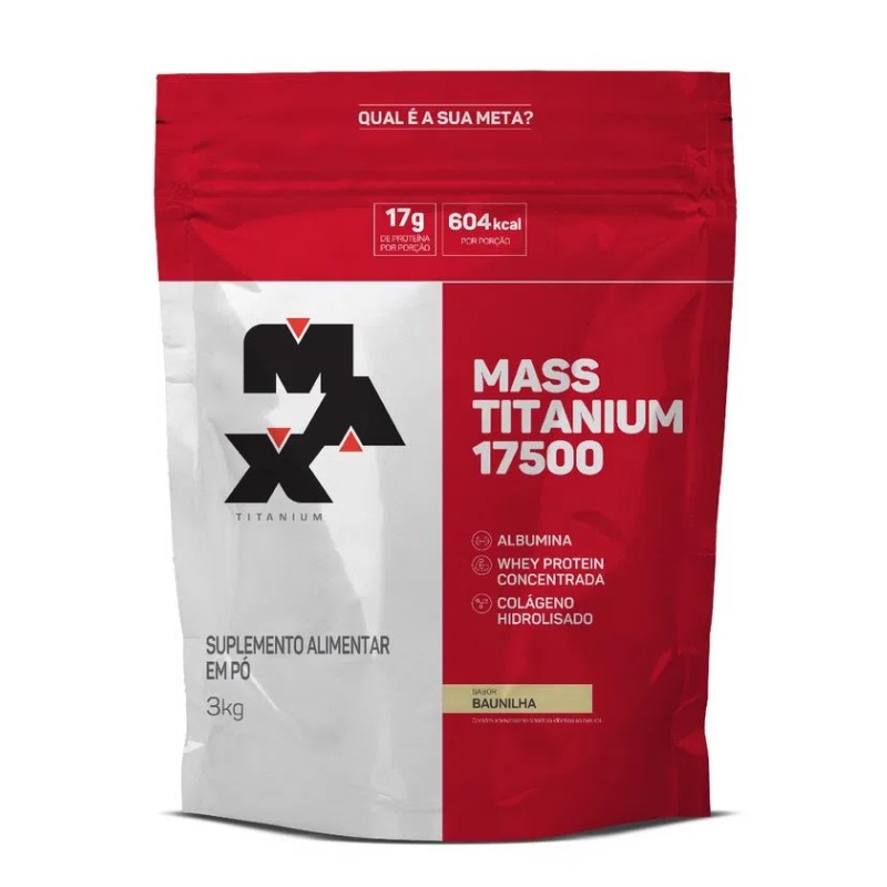 Mass Titanium 17500 Refil 3kg - Max Titanium em Oferta na Shopee