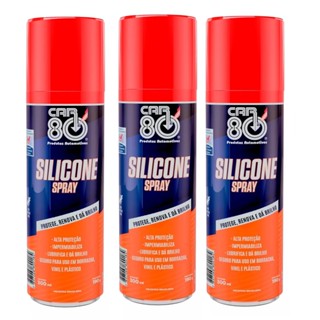 3x Silicone Spray Lubrificar Esteira Elétrica 300ml Car80 em Oferta na Shopee