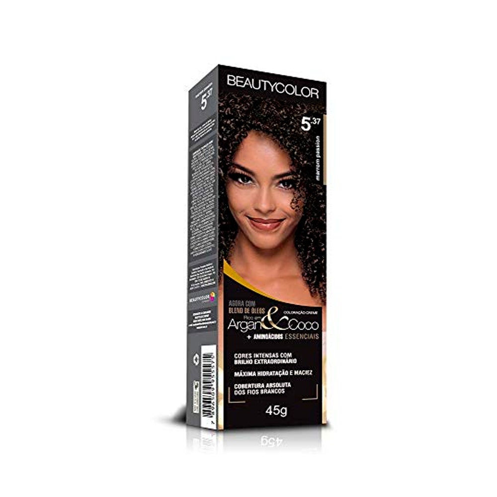 Tintura Beauty Color 5.37 Marrom Passion em Oferta na Shopee