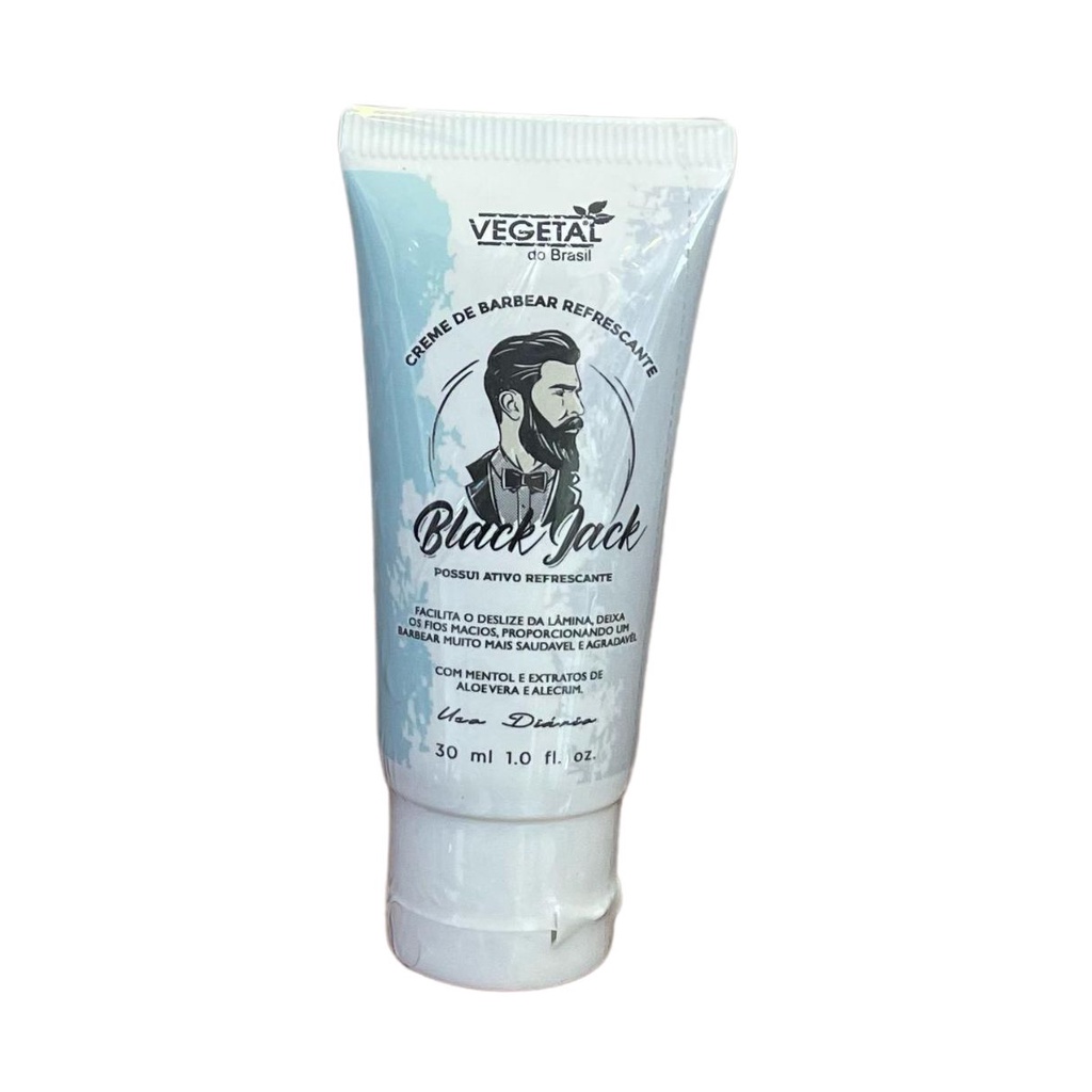 CREME DE BARBEAR BLACK JACK-30ML- VEGETAL DO BRASIL