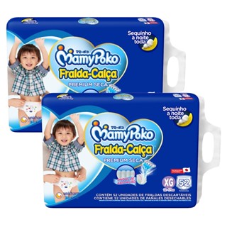 Kit 02 Super BAG FRALDA CALÇA Descartável Mamypoko - XG - c/ 104 Unidades - Tecnologia Japonesa