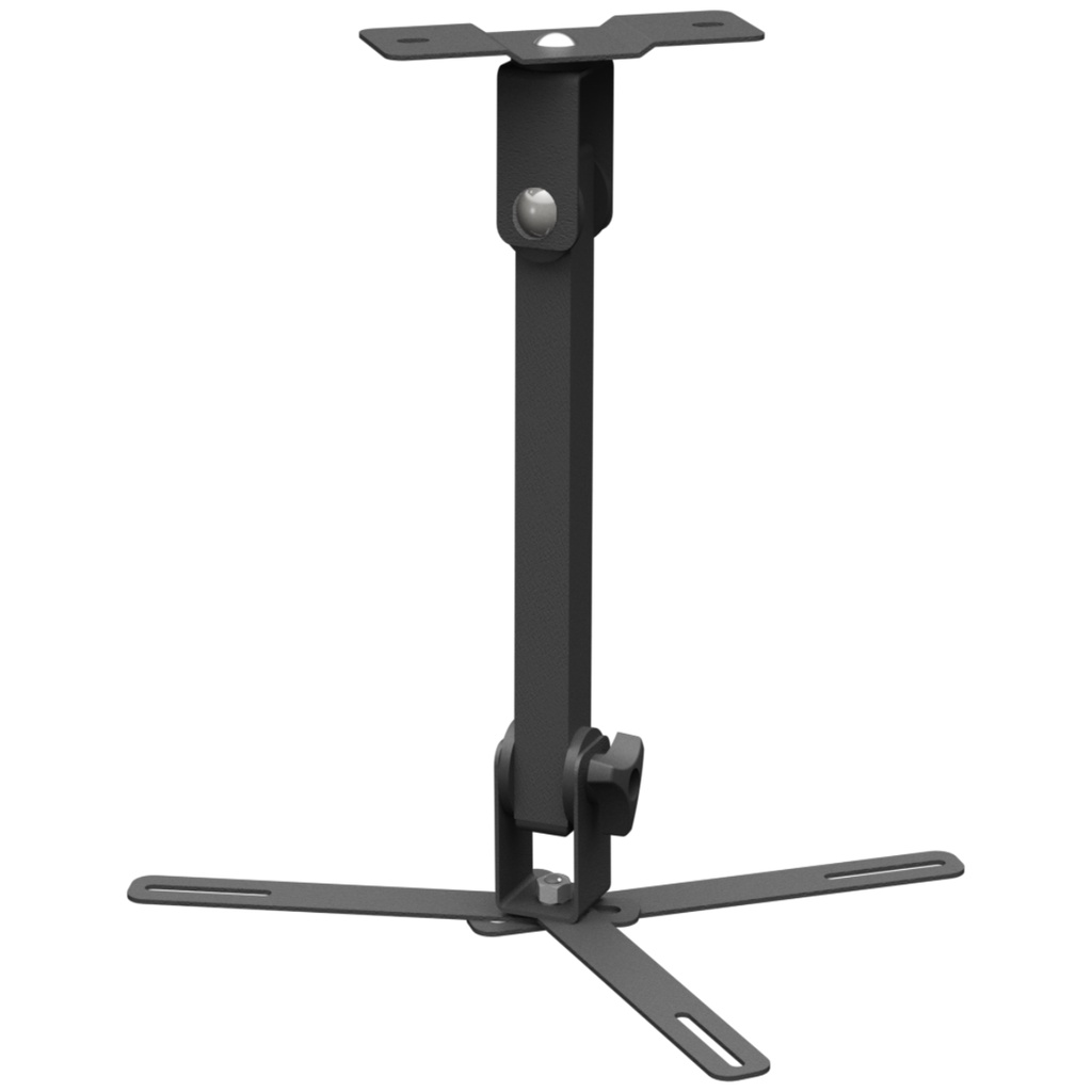 SUPORTE PROJETOR DATASHOW TETO BRAÇO 20 CM PRETO