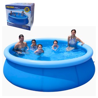 Piscina Inflável Redonda C/Borda Inflável Capacidade 4760L