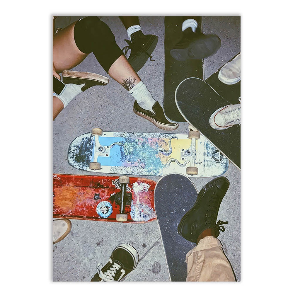 Placa Decorativa A4 Skate Gang Street Rua Rap