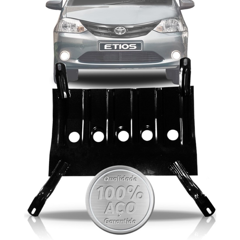 Peito De Aço Protetor Carter Etios 2013 A 2017 Reforçado em Oferta na Shopee