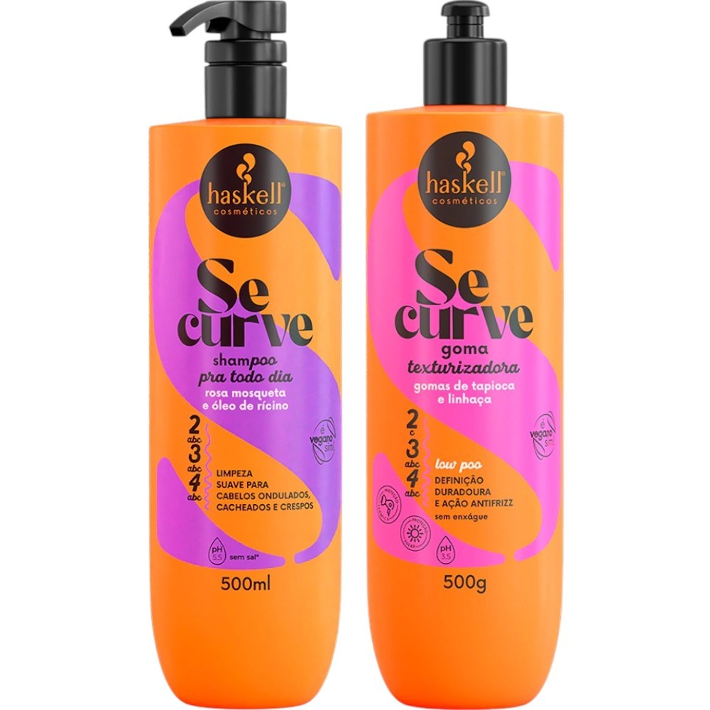 Kit Se Curve Shampoo + Goma Texturizadora 500ml Haskell