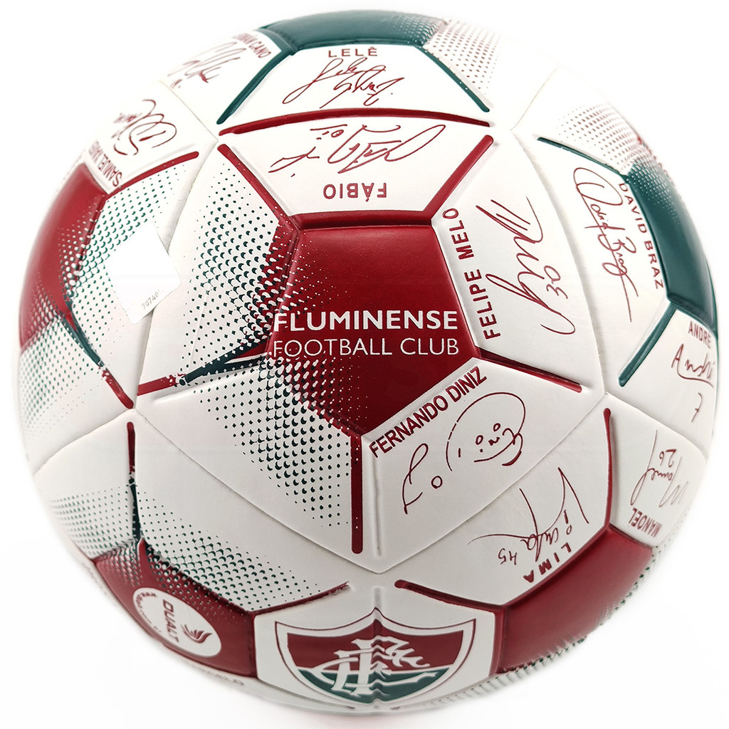 Bola De Futebol Campo E Society CLube Fluminense Assinada Por Ídolos N° 5 Dualt