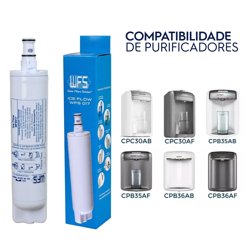 Refil WFS Ice Flow - Consul: CPC30AB, CPC30AF, CPB35AB, CPB35AF e CIXO1AX