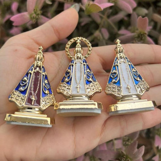Kit Com 3 Santinha de Carro Nossa Senhora Aparecida em Oferta na Shopee