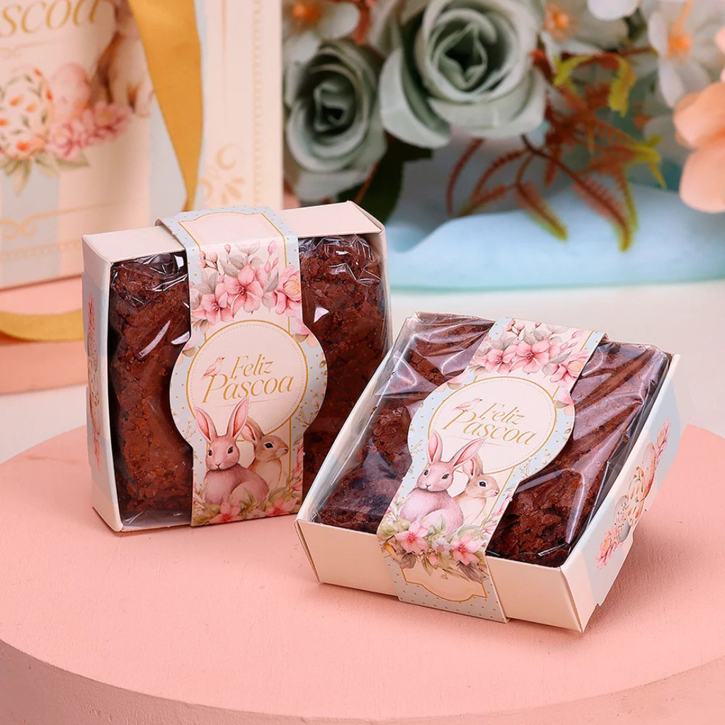 25 CAIXA EMBALAGEM PARA BROWNIE SUBLIME  4729  ( PASCOA JANGO 2025 )