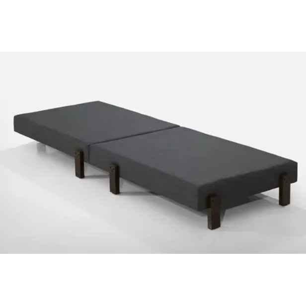 Cama Dobrável Portátil Solteiro Colchão Embutido Pés em Madeira 188x88 Camping - AV