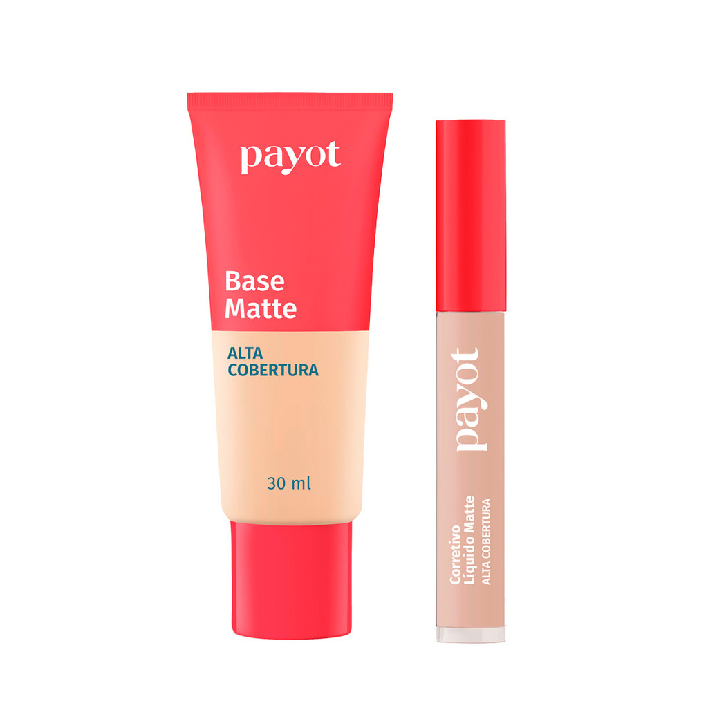 Kit Base  2.0 + Corretivo 2.5 Alta Cobertura Chérie Payot - 5 em Oferta na Shopee