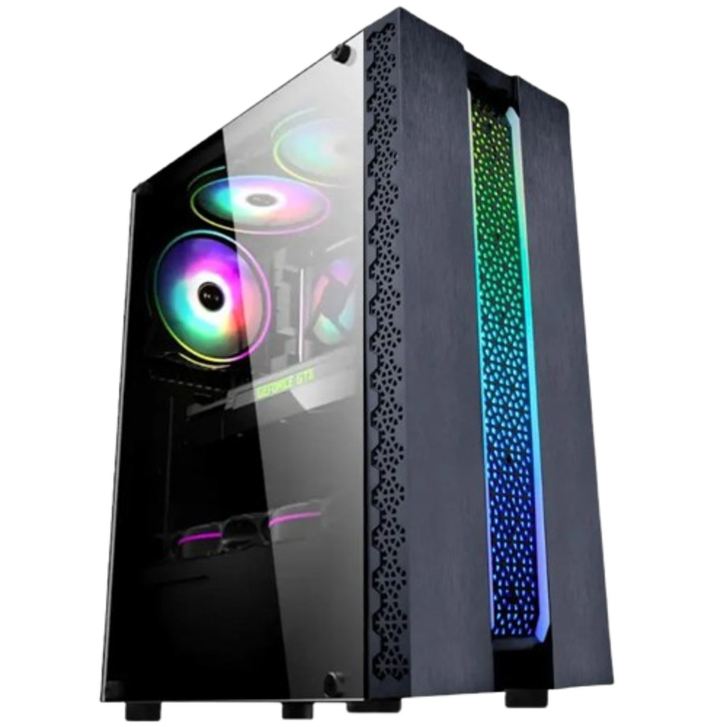 Gabinete Gamer Kratos CG42TP Painel fita Led RGB - Kmex