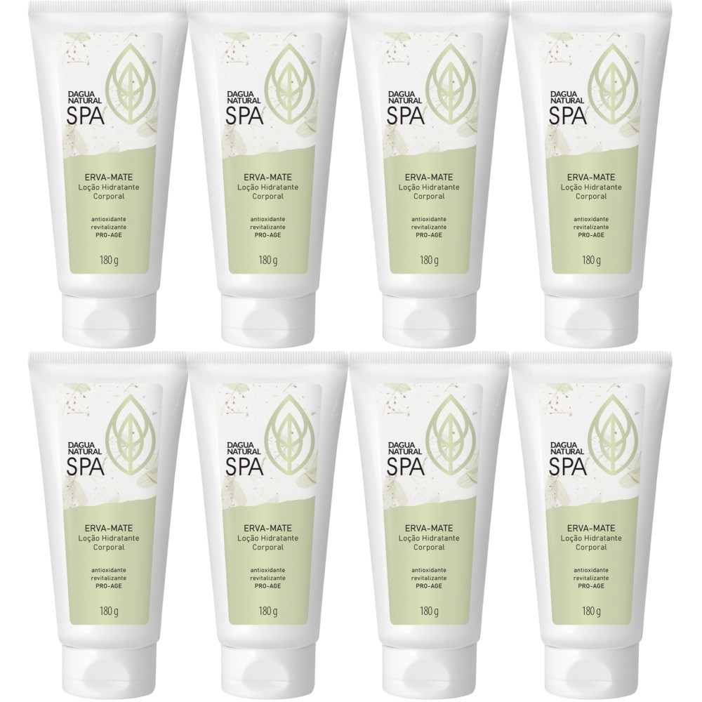 8 Loção Hidratante Corporal SPA Erva-Mate 180G Dagua Natural