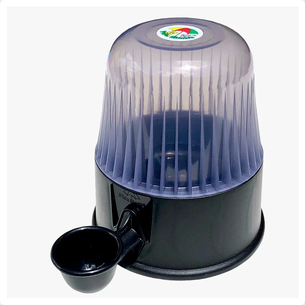 Bebedouro Vida Mansa Polipropileno PP Preto Transparente - 2 Litros - Pets