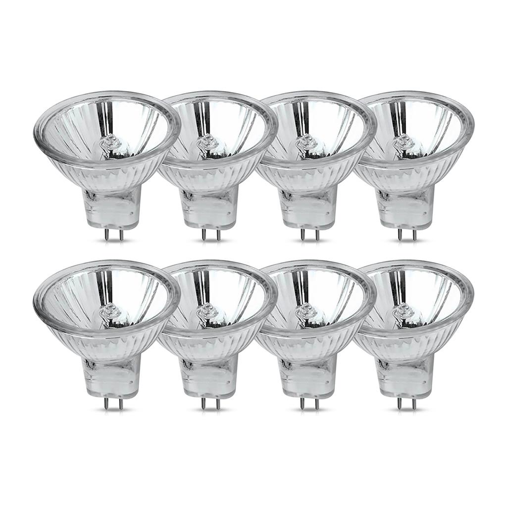 Kit 8 Lampadas Halogena Dicroica Mini Mr11 35W 12V Gu4 2800K - Home & Living