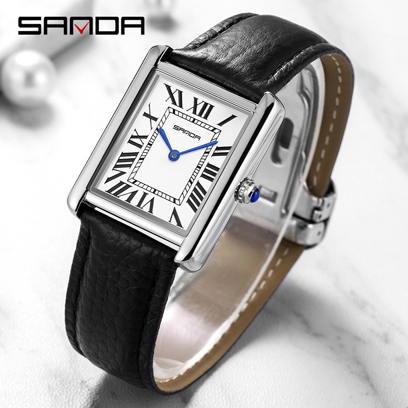 SANDA Nova Personalidade Da Moda Negócios Luxo Senhoras Charme Relógio Casual De Quartzo P9031