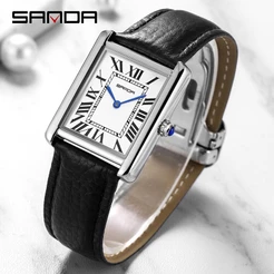 SANDA Nova Personalidade Da Moda Negócios Luxo Senhoras Charme Relógio Casual De Quartzo P9031