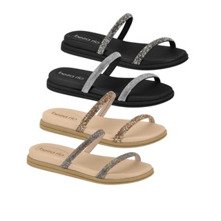 Chinelo Rasteira Strass Beira Rio Original brilho moda Blogueira lançamento Modelo Novo 8488105