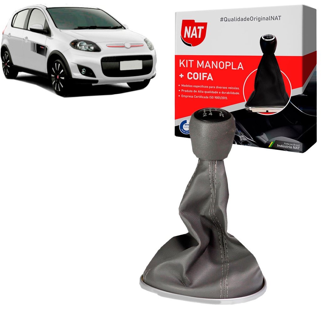 Manopla + Coifa Novo Fiat Palio Ano 2012 Até 2017 em Oferta na Shopee