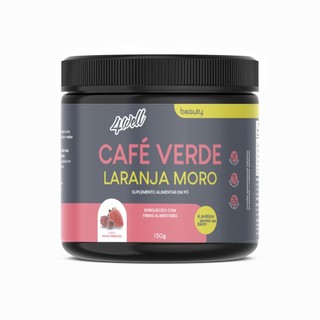 Extrato de Laranja Moro + Café verde  em pó 4well 150g Sabor Frutas Vermelhas em Oferta na Shopee