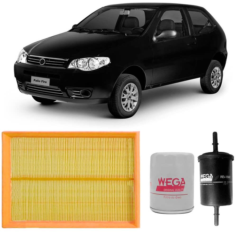 Kit Filtro Ar Óleo Combustível Fiat Palio 2006 A 2017 Wega - Spare Parts and Accessories for Vehicles