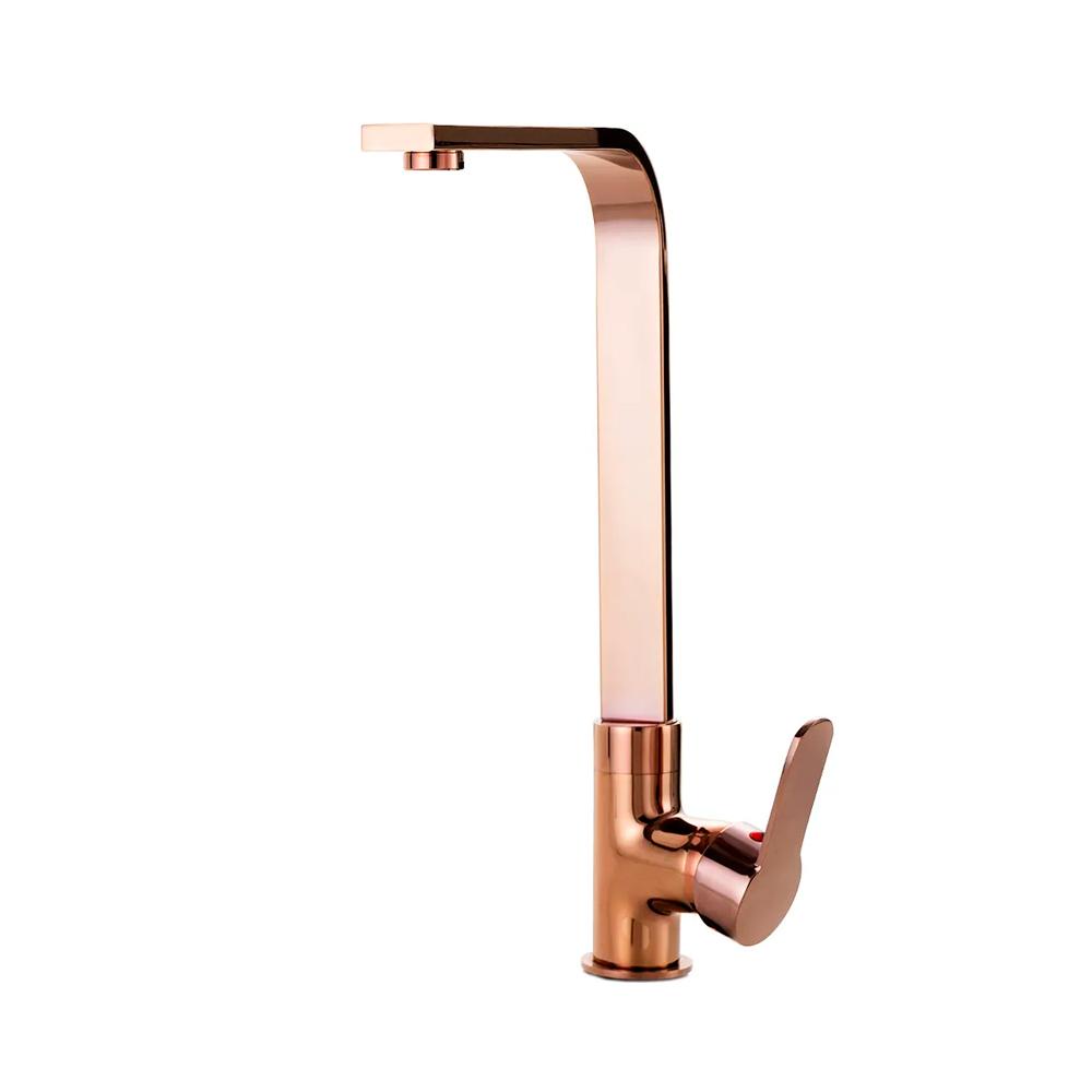 Torneira para cozinha gourmet Misturador Monocomando Tapajós Pingoo - Dourado Rose em Oferta na Shopee