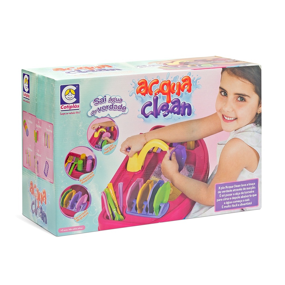 Pia Infantil Lava Louça Agua de Verdade Acqua Clean Cotiplas
