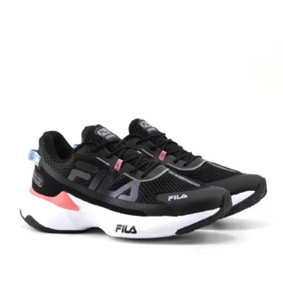 Tênis Feminino Fila Recovery Preto com Rosa conforto corrida runner esporte esportivo confortavel