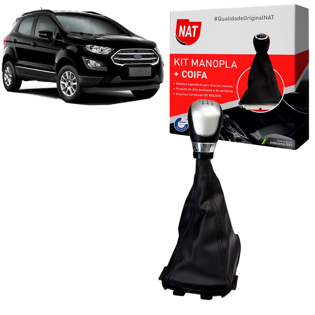 Manopla + Coifa Ecosport 2013 Até 2020 - 6 Marchas em Oferta na Shopee