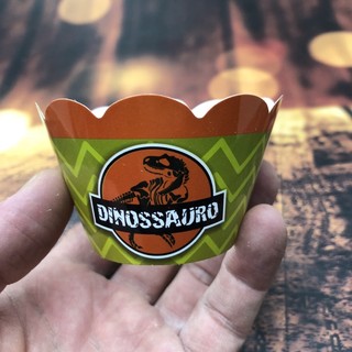 KIT  Saia Para Cupcake Tema Dinossauro  87.13  ( Nc Toys Cupcake ) em Oferta na Shopee