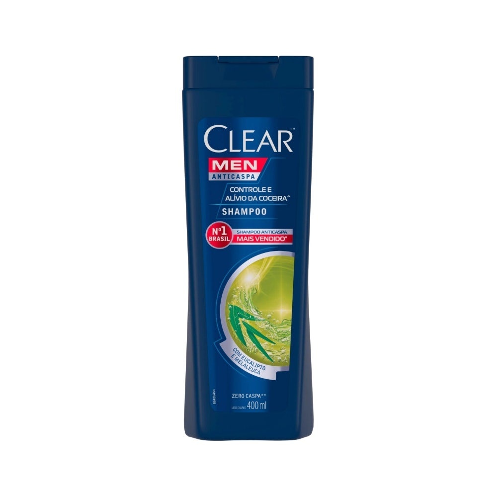 Shampoo Anticaspa Clear Men Anti Coceira 400Ml em Oferta na Shopee