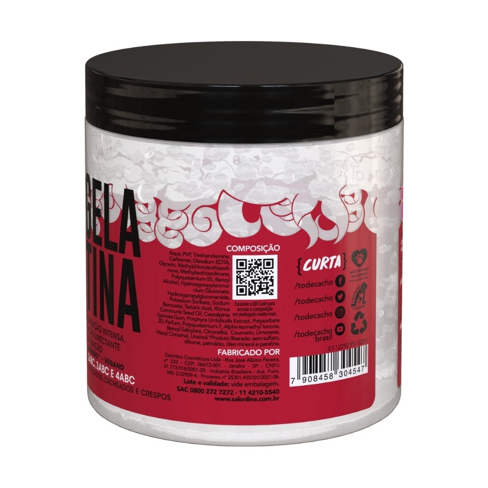 Detalhes do Gelatina Capilar Salon Line #Todecacho Rícino 550gr