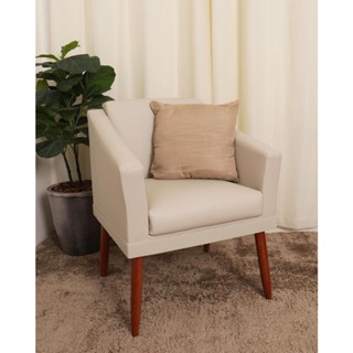 Almofada Quadrada Lisa 40x40cm Microfibra Acetinada Bege