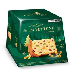 Panetone Premium Natal Gotas de Chocolate ou Frutas Cristalizadas 400g - Santa Edwiges