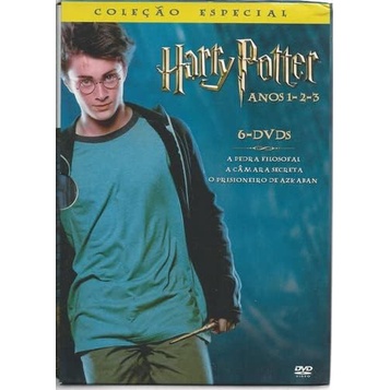 Dvd U - Box Harry Potter Anos 1 2 3 Com 6 Dvds