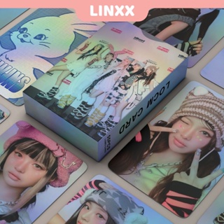 LINXX 55 Pcs NewJeans BBA Cartão Holográfico A Laser Kpop Photocards Série Cartões Postais em Oferta na Shopee