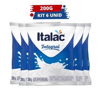 Kit 06 Leite em Pó Integral 200g - Italac