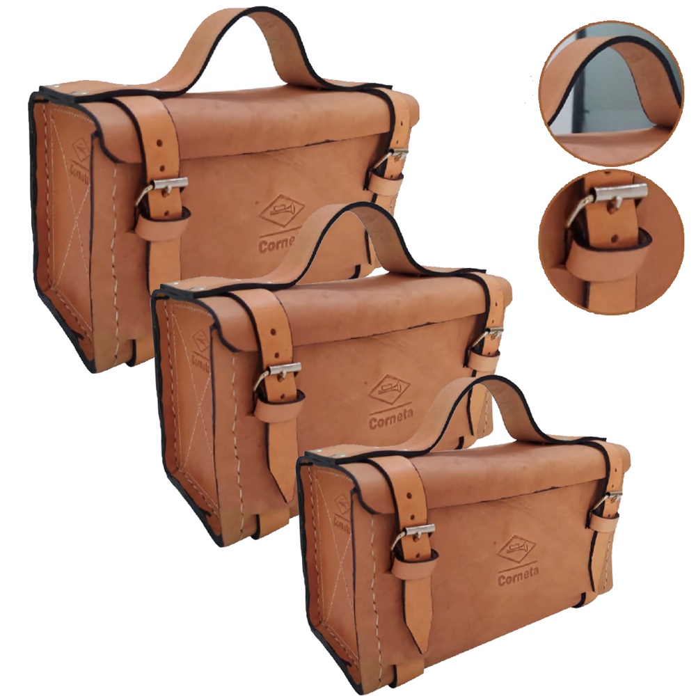 Maleta Em Couro Original Legítimo Para Organizador De Ferramentas Rústico Resistente Profissional em Oferta na Shopee